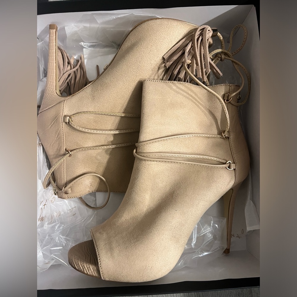 Bebe Benci open toe bootie